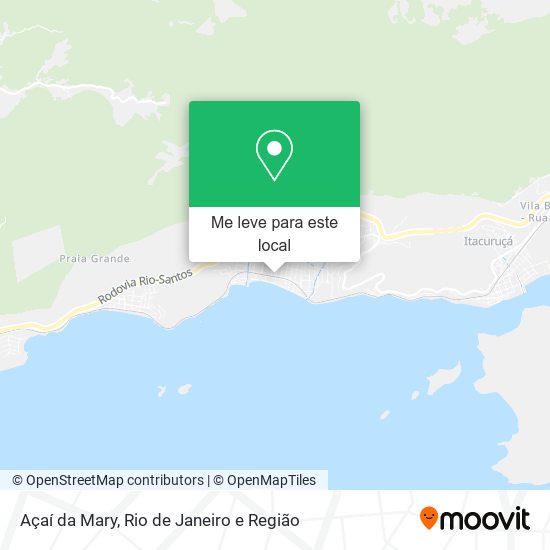 Açaí da Mary mapa