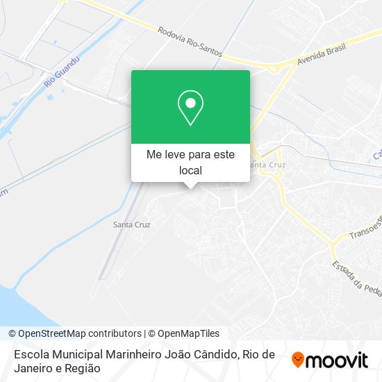 Escola Municipal Marinheiro João Cândido mapa