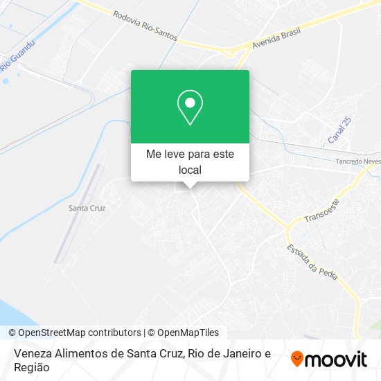 Veneza Alimentos de Santa Cruz mapa