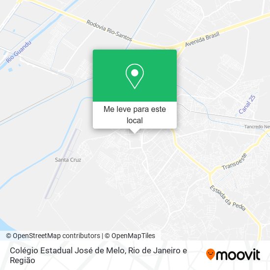 Colégio Estadual José de Melo mapa