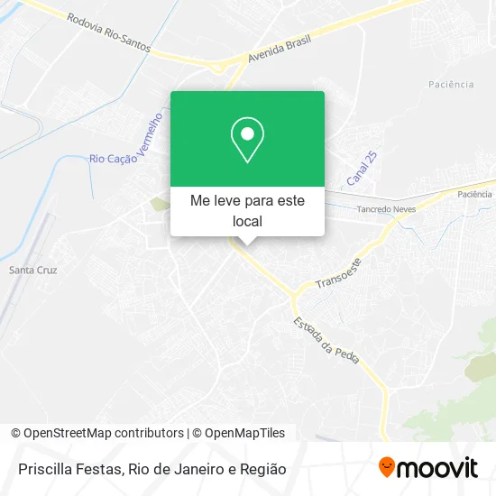 Priscilla Festas mapa