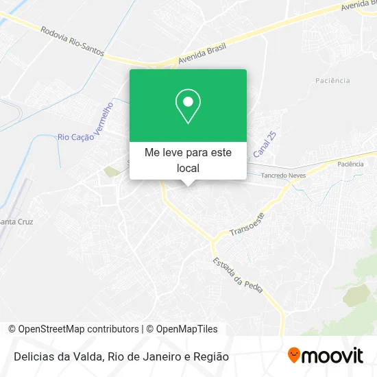 Delicias da Valda mapa