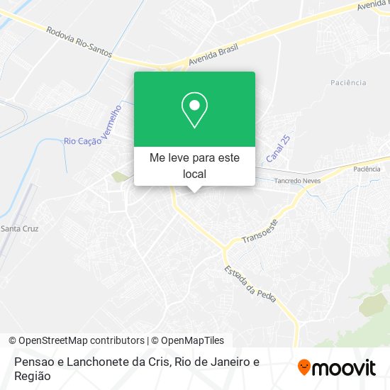 Pensao e Lanchonete da Cris mapa