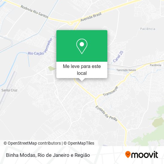 Binha Modas mapa