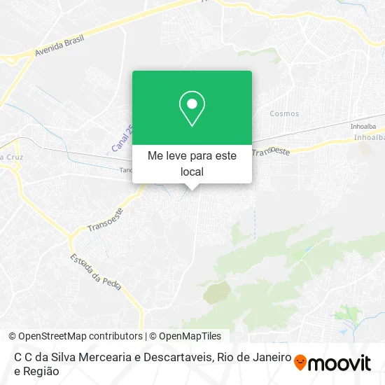 C C da Silva Mercearia e Descartaveis mapa