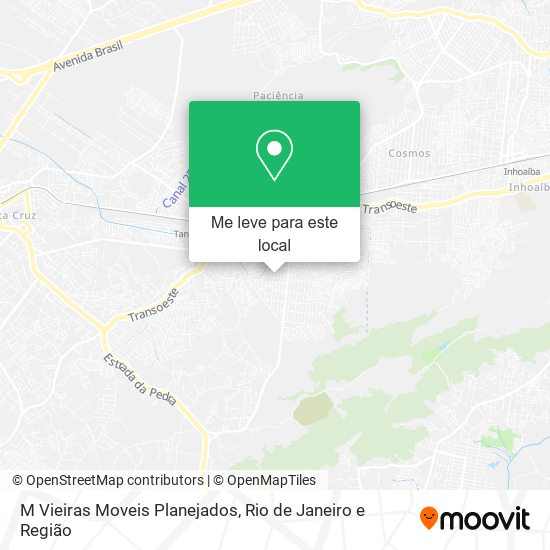 M Vieiras Moveis Planejados mapa