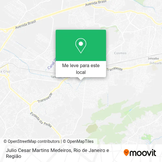 Julio Cesar Martins Medeiros mapa