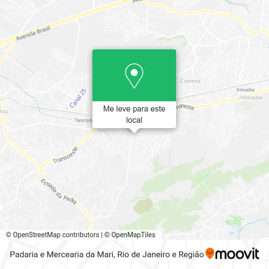 Padaria e Mercearia da Mari mapa