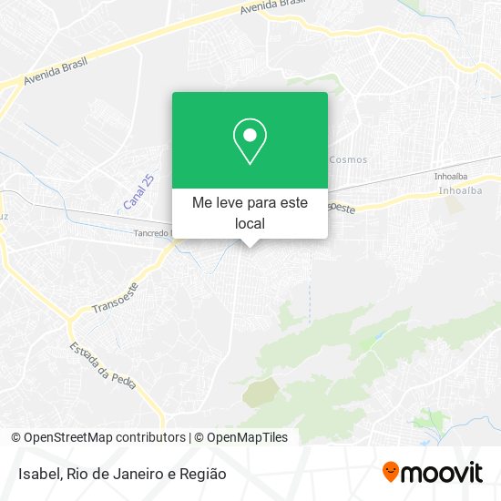 Isabel mapa