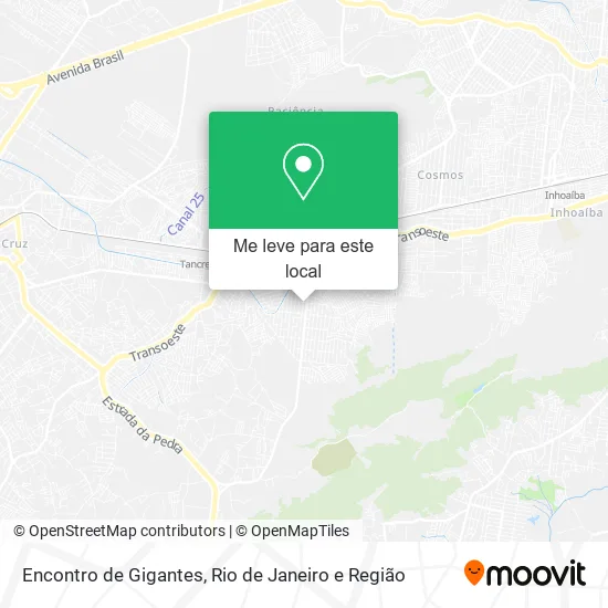 Encontro de Gigantes mapa