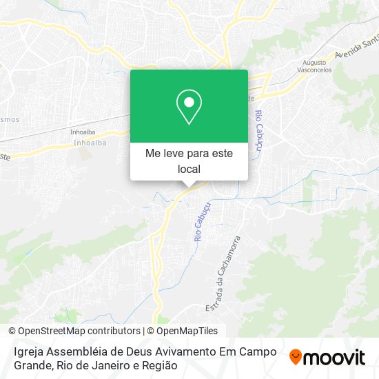 Igreja Assembléia de Deus Avivamento Em Campo Grande mapa