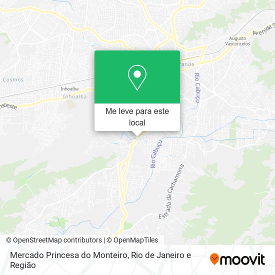 Mercado Princesa do Monteiro mapa