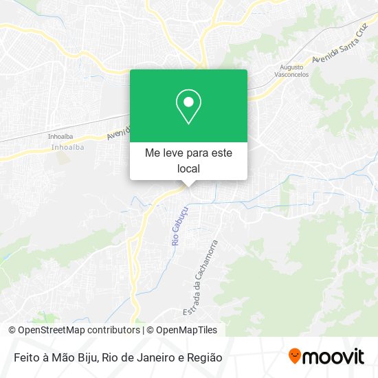Feito à Mão Biju mapa