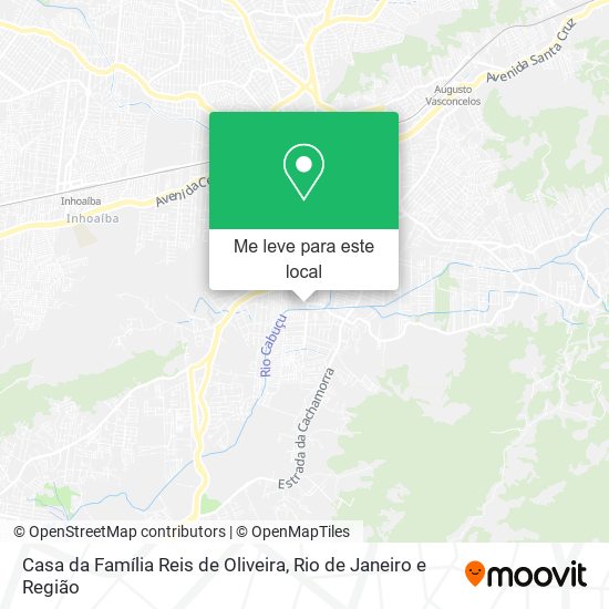 Casa da Família Reis de Oliveira mapa