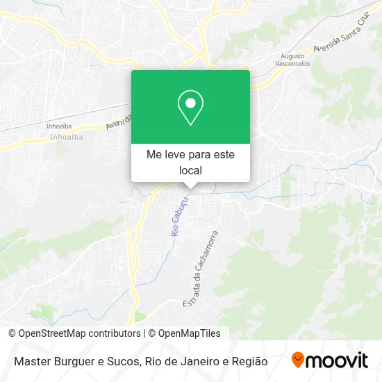 Master Burguer e Sucos mapa