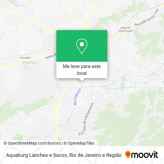 Aquaburg Lanches e Sucos mapa