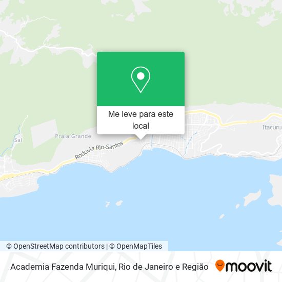 Academia Fazenda Muriqui mapa