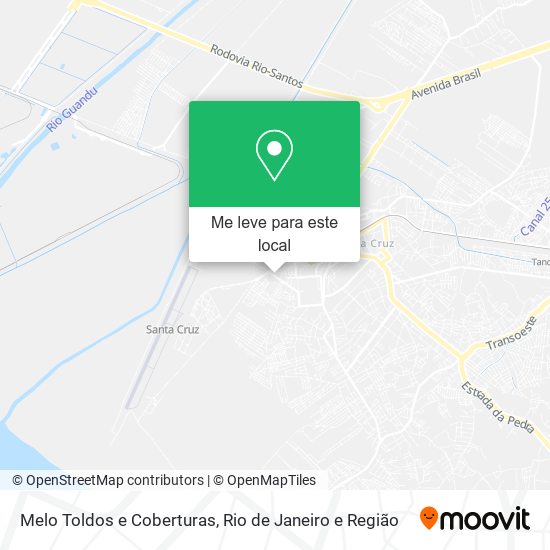 Melo Toldos e Coberturas mapa