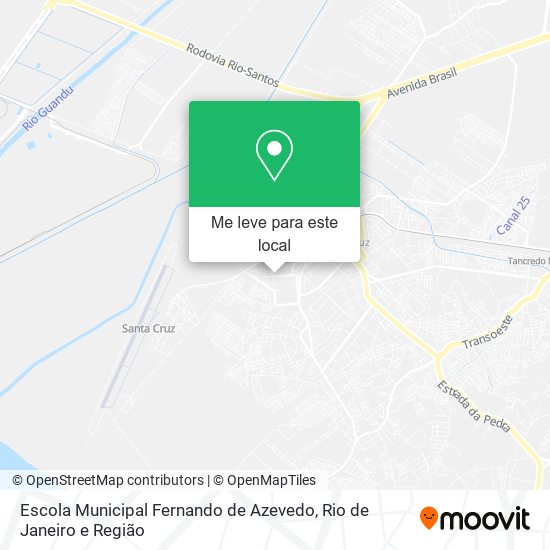 Escola Municipal Fernando de Azevedo mapa