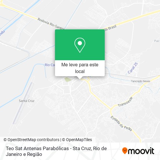 Teo Sat Antenas Parabólicas - Sta Cruz mapa