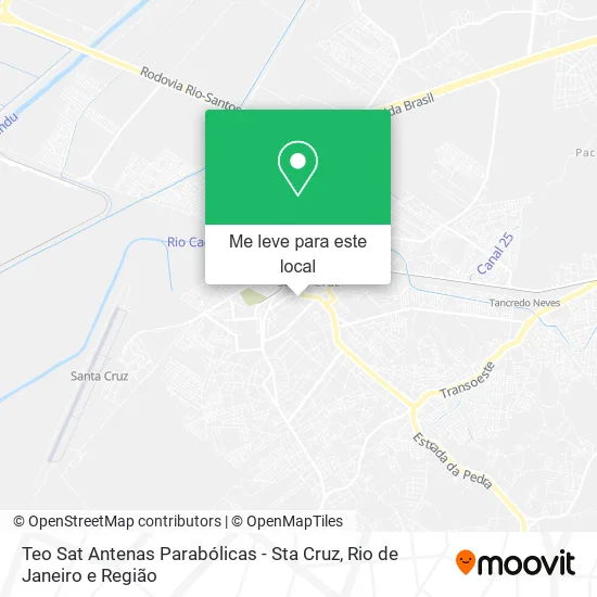 Teo Sat Antenas Parabólicas - Sta Cruz mapa
