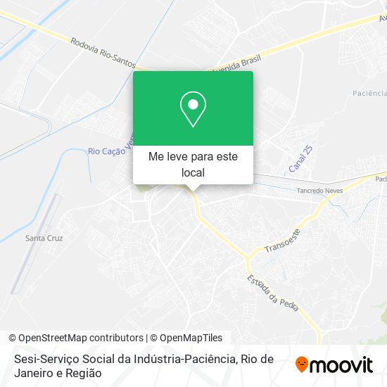 Sesi-Serviço Social da Indústria-Paciência mapa