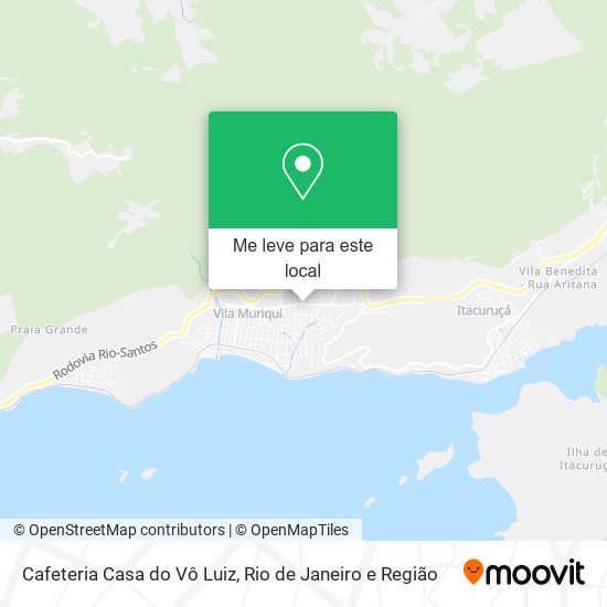 Cafeteria Casa do Vô Luiz mapa