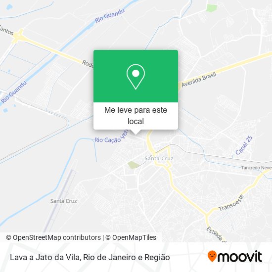 Lava a Jato da Vila mapa