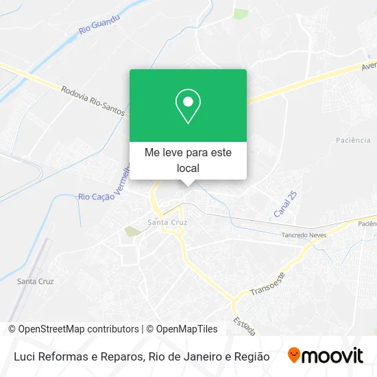 Luci Reformas e Reparos mapa