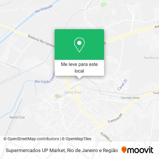 Supermercados UP Market mapa