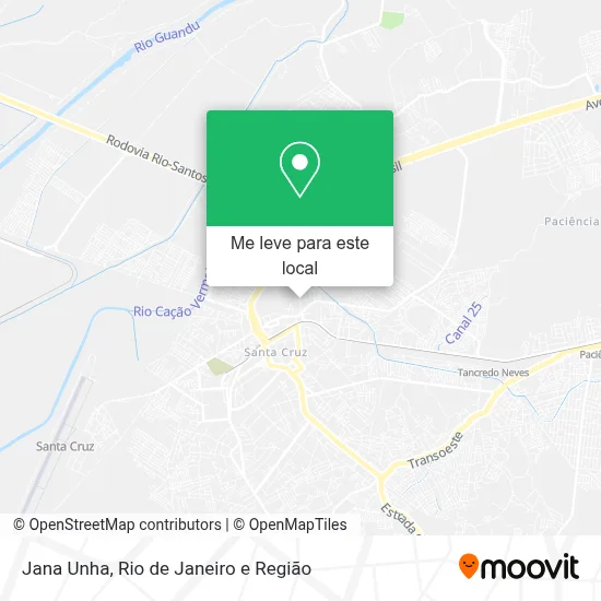 Jana Unha mapa