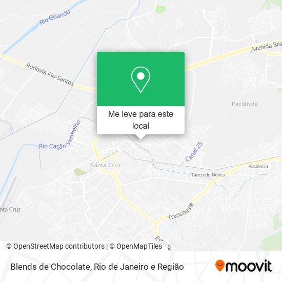 Blends de Chocolate mapa