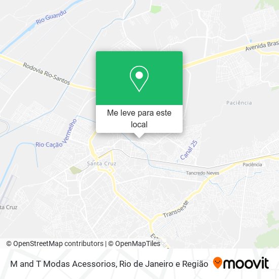 M and T Modas Acessorios mapa
