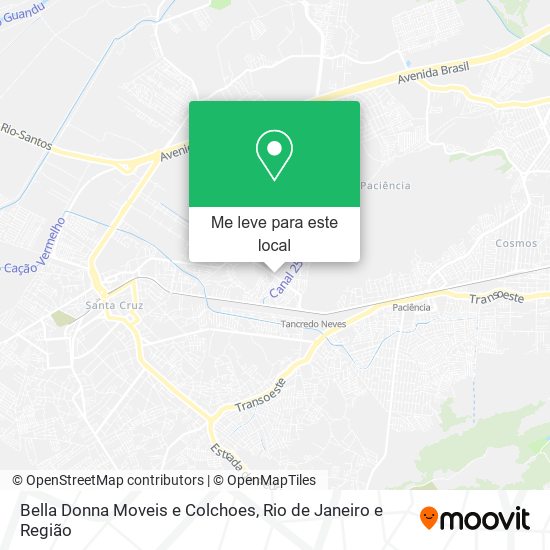 Bella Donna Moveis e Colchoes mapa