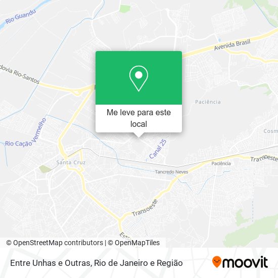 Entre Unhas e Outras mapa
