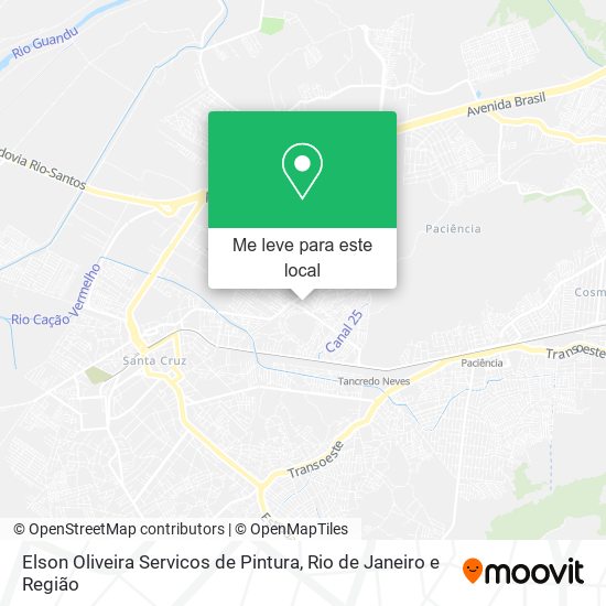 Elson Oliveira Servicos de Pintura mapa