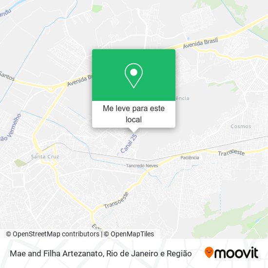 Mae and Filha Artezanato mapa