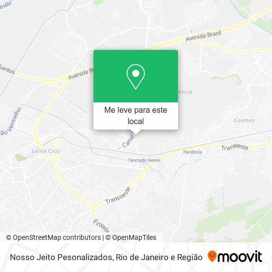 Nosso Jeito Pesonalizados mapa