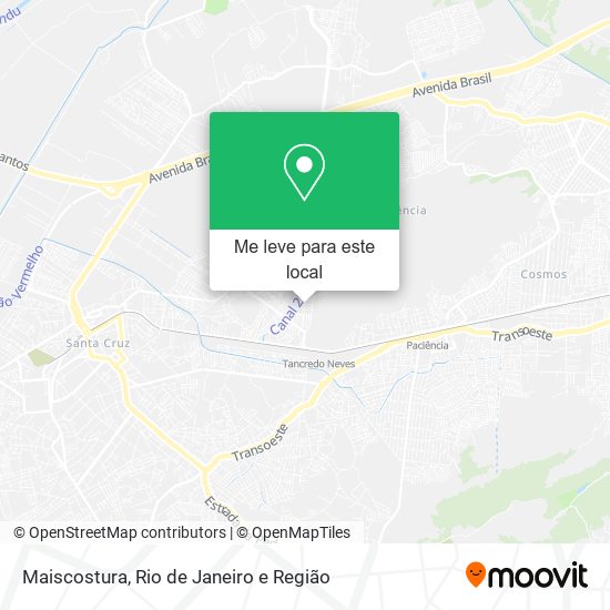 Maiscostura mapa