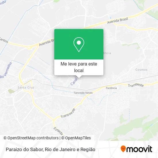 Paraizo do Sabor mapa