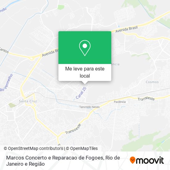 Marcos Concerto e Reparacao de Fogoes mapa