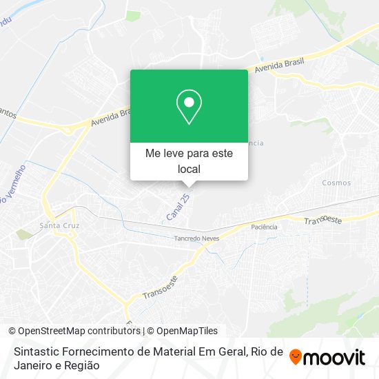 Sintastic Fornecimento de Material Em Geral mapa