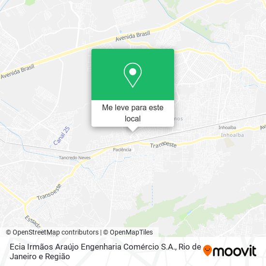 Ecia Irmãos Araújo Engenharia Comércio S.A. mapa
