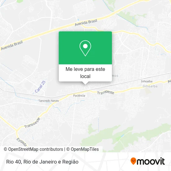 Rio 40 mapa
