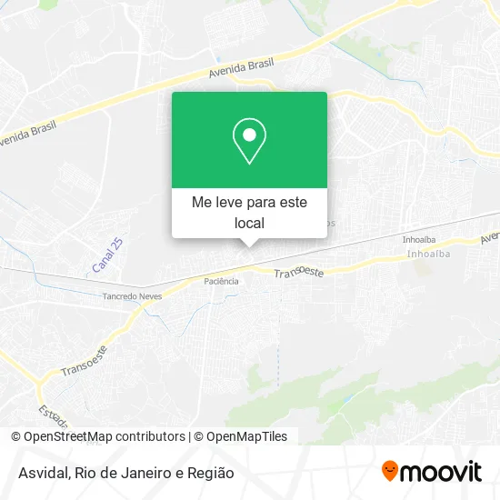 Asvidal mapa