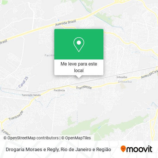 Drogaria Moraes e Regly mapa