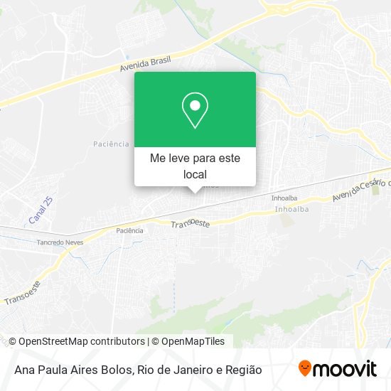 Ana Paula Aires Bolos mapa