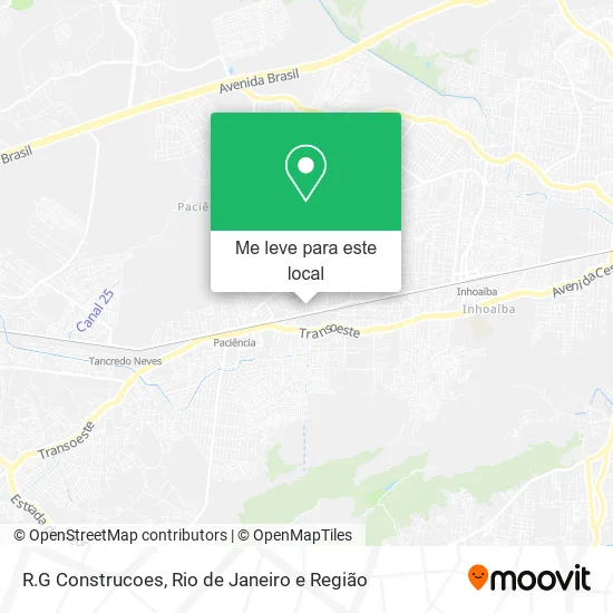 R.G Construcoes mapa