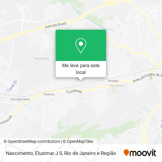 Nascimento, Eluzimar J S mapa