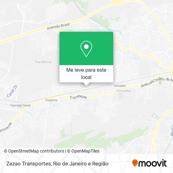 Zezao Transportes mapa